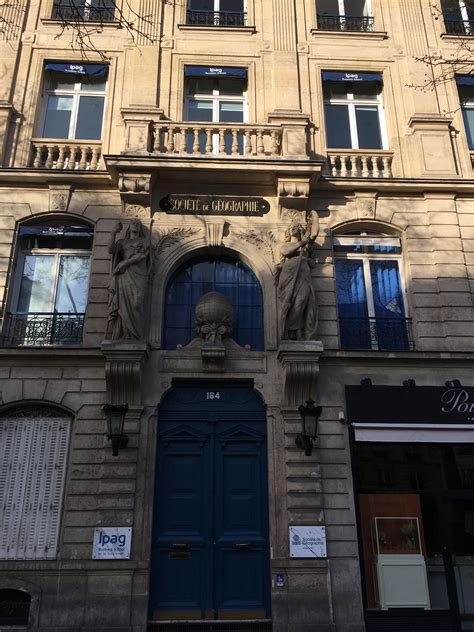 Immeuble De1878 De La Société De Géographie 184 Bld St Germain Paris 6