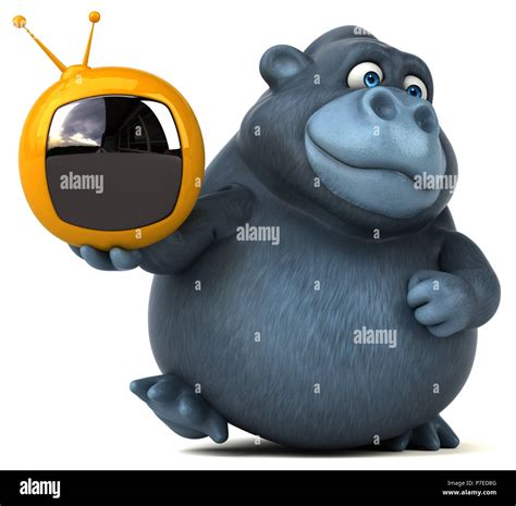 Fun Gorilla 3d Illustration Stock Photo Alamy