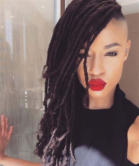 20 Best Faux Loc Styles You Can Rock Right Now Braids With Shaved