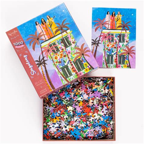 Colorful 1000 Piece Jigsaw Puzzle For Adults Singalong Art Etsy