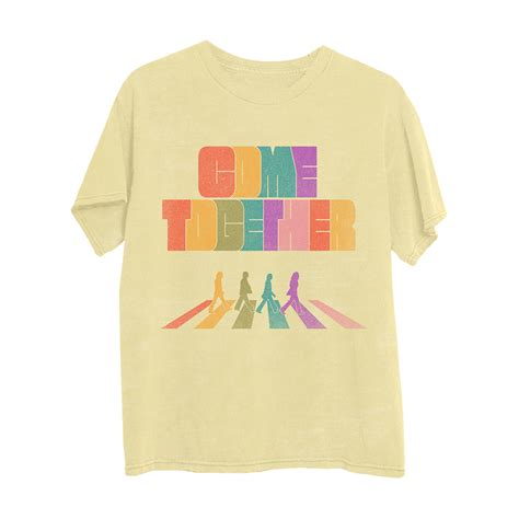 Come Together Yellow T Shirt The Beatles Official Store