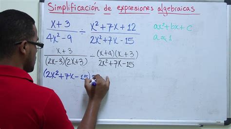 Simplificación De Expresiones Algebraicas Ejercicio 2 Youtube