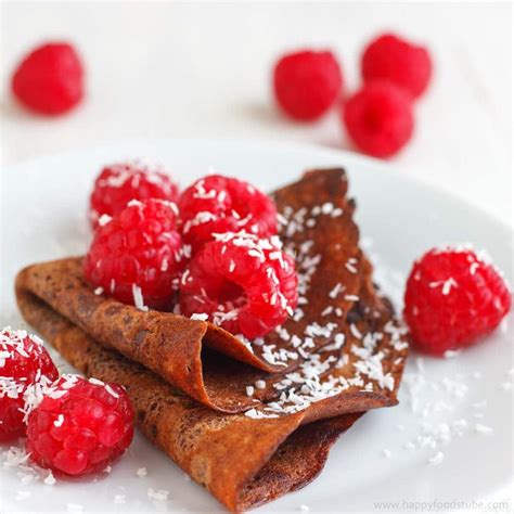 Dark Chocolate Crepes Recipe Happy Foods Tube