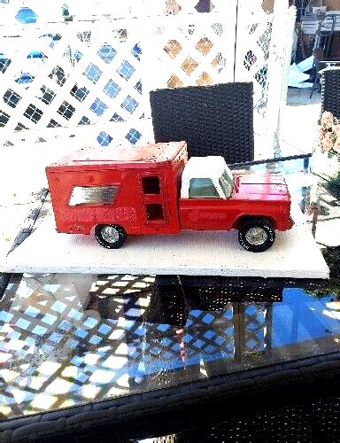 Nylint Emergency Ambulance Red White Rare Vintage Square Body Chevrolet Truck Ebay