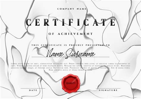 Premium Vector Certificate And Diploma Template With Stamp Vector