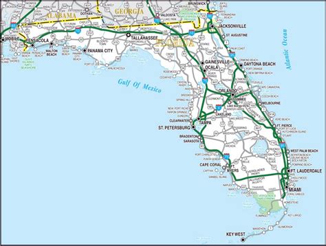 Highways Map Of Florida State Florida State USA Maps Of The USA