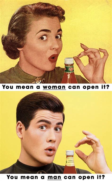 Il détourne les publicités sexistes des années 50 en inversant les rôles
