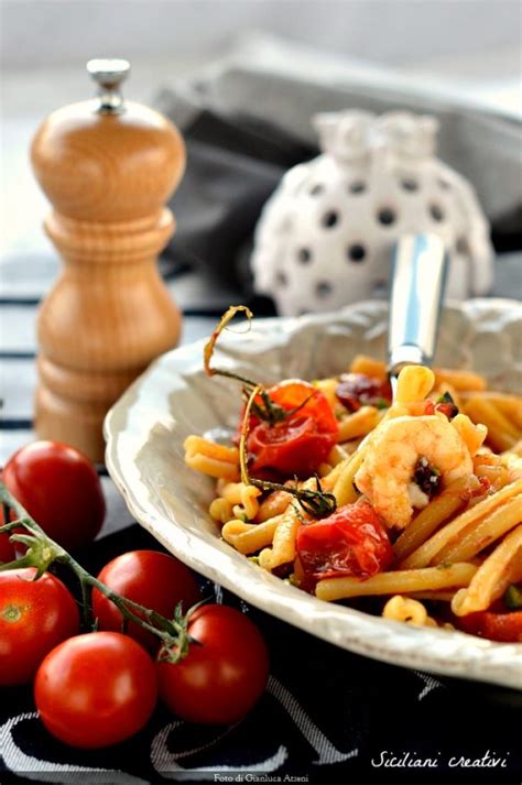 Pasta Con Gamberi Pachino E Pistacchio Siciliani Creativi In Cucina