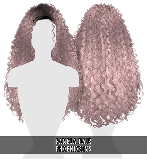 Phoenix Sims — Pamela Hair 30 Swatches Hq Mod Compatible Sims 4