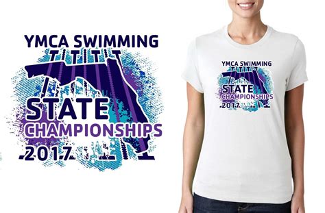 Swimming T Shirt Logo Design Ymca Swimming State Championships By