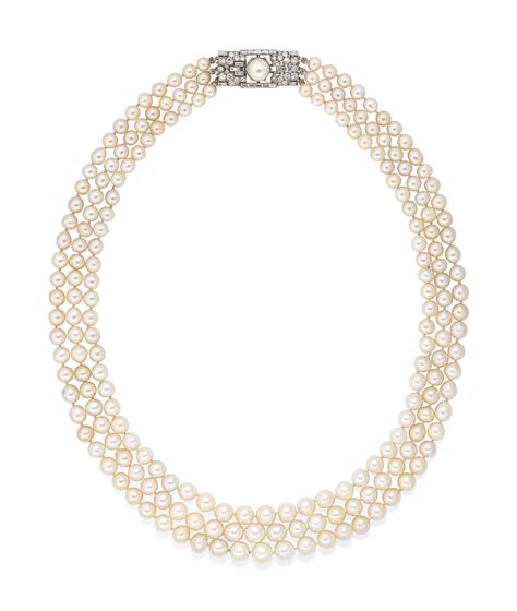 natural pearl and diamond necklace bulgari christie s