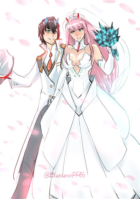 Zero Two And Hiro Darling In The Franxx Drawn By Blossomppg Danbooru