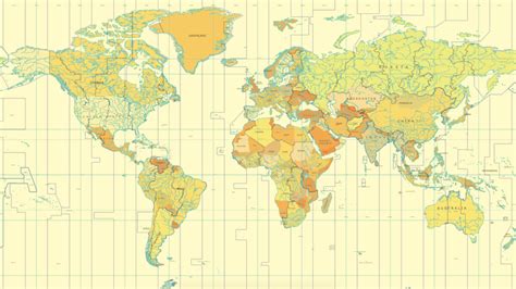 World Map Time Zones Vector Free Vector In Adobe Illustrator Ai Ai
