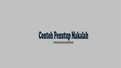 Contoh Kesimpulan Cerita