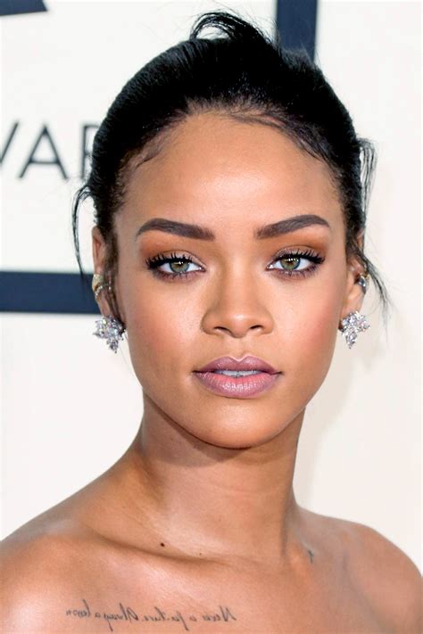 Rihanna Celebrity Makeup Beautiful Eyebrows Eyebrows