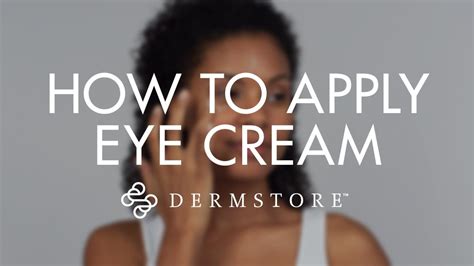 How To Apply Eye Cream And What To Look For In An Eye Cream Youtube