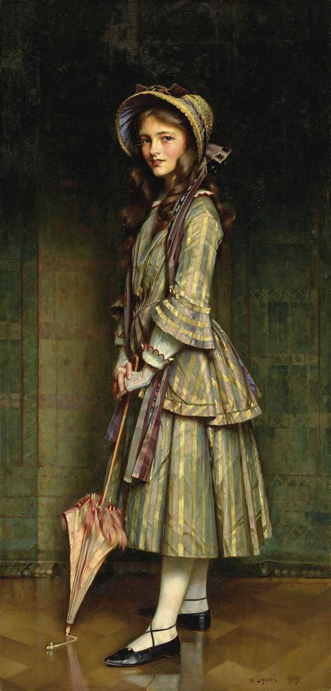 William Logsdail British 1859 1944 An Early Victorian Woman