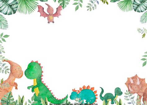 Free Printable Dinosaur Baby Shower Invitation Templates Free