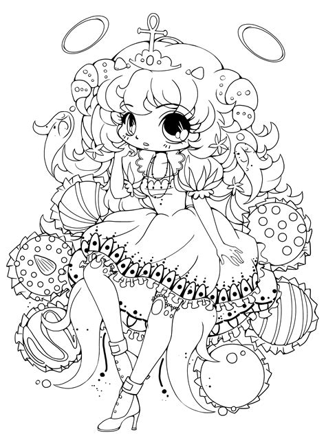 Chibi Coloring Pages Princess Coloring Pages Cute Col