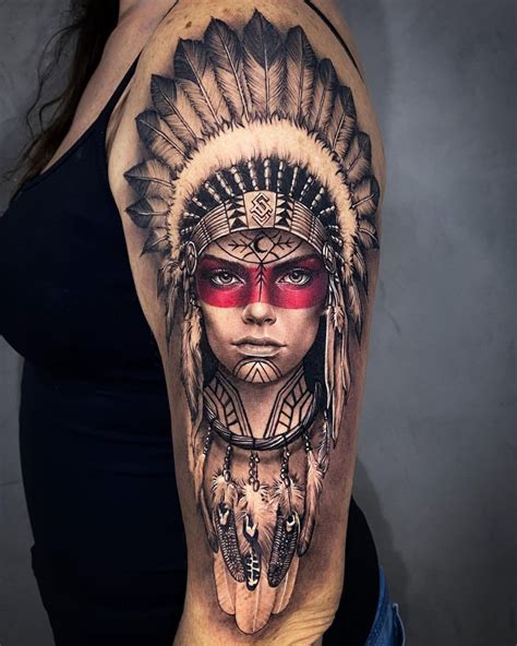 Native American Woman Tattoo Ideas