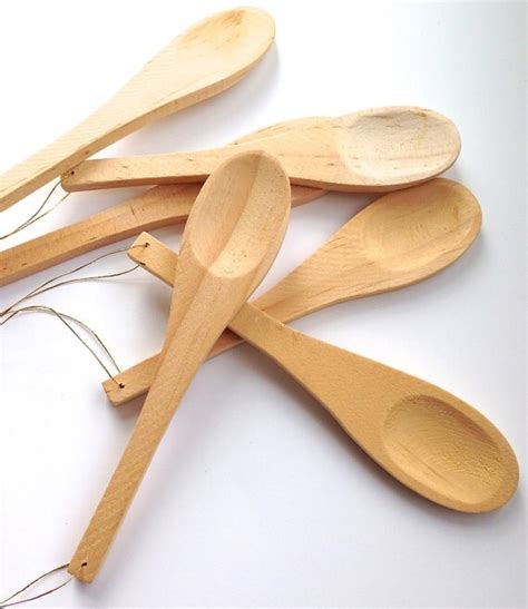 6 Mini Wood Spoons Mini Wooden Spoons For Seasonings Honey