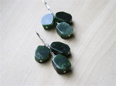 Canadian Jade Earrings For Harmony And Good Luck