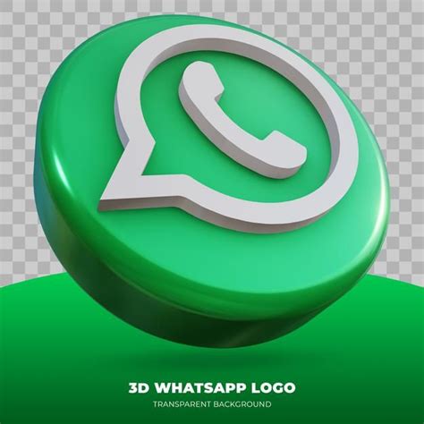 3d Rendering Of Whatsapp Logo Isolated In 2021 Logo Simple Logo