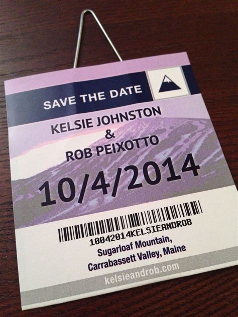 Save The Date Lift Ticket Save The Date Dating Save