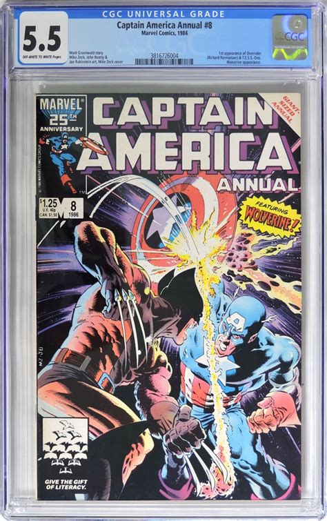 Dig Auction Captain America Annual Cgc Fn