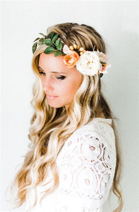 Crafted With Lush Silk Flowers And Greenery This Boho Inspired Flower