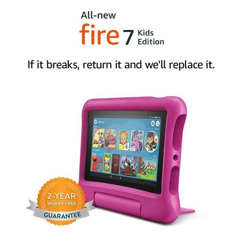 Best overall amazon fire hd 8 the fire hd 10 kids edition is the newest iteration of amazon's popular tablet. Amazon Fire Pink Kids Edition Kindle 7 in Wi-Fi 16 GB ...