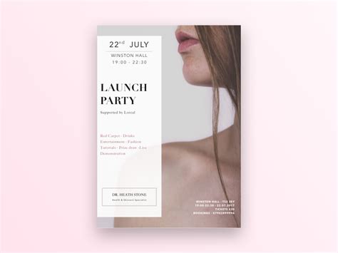 Launch Party Poster By Jaz King On Dribbble