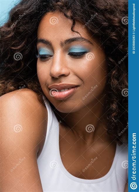 Portrait Of Smiling African American Woman Stock Image Image Of