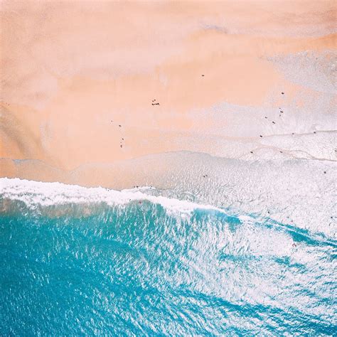 Blue Sea Beach Sunny Day Aerial Summer Hd Phone Wallpaper Pxfuel