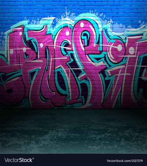 Graffiti Wall Urban Street Art Painting Royalty Free Vector