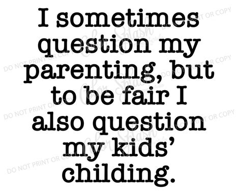 Question My Parent Question Kids Childing Dxf Png Eps Etsy