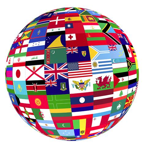 Globe World Map Flags Of The World Clip Art Png 1000x1000px Globe