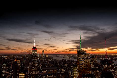 New York City Empire State Building Manhattan Usa Wallpapers Hd