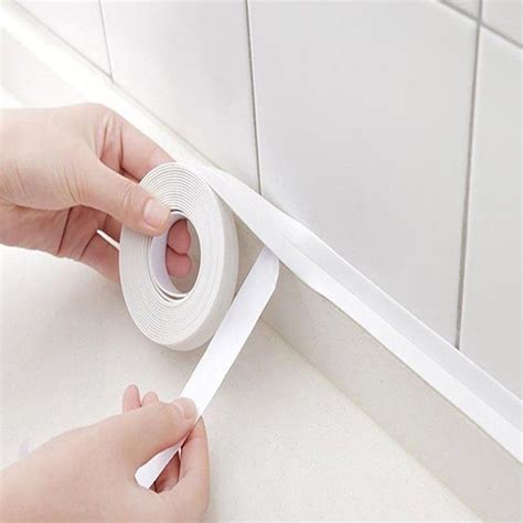 Bathtub Wall Sealing Caulk Strip Pe Self Adhesive Waterproof Sealing Tape Strip Caulk Sealer