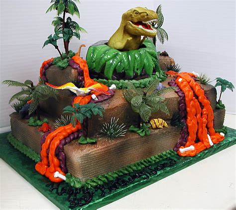 Dinosaur Cakes Decoration Ideas Little Birthday Cakes