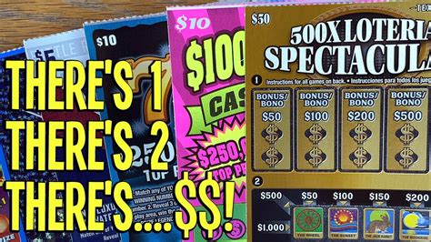 Theres 1 Theres 2 Theres 💰 50 500x Loteria 🔴 130 Texas Lottery Scratch Offs Youtube