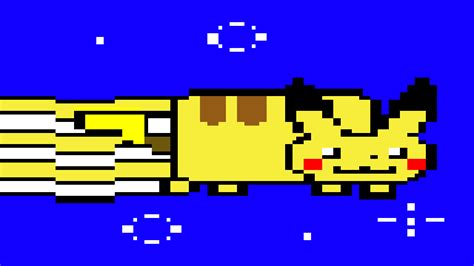 Pixilart Nyan Cat Pikachu By Anonymous123