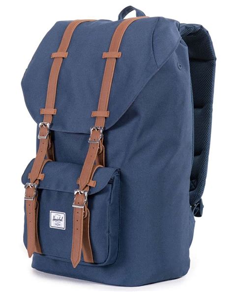 Les sacs herschel vous accompagneront lors de vos balades ou randonnées. Herschel Little America Backpack Navy/Tan,bag,rucksack ...