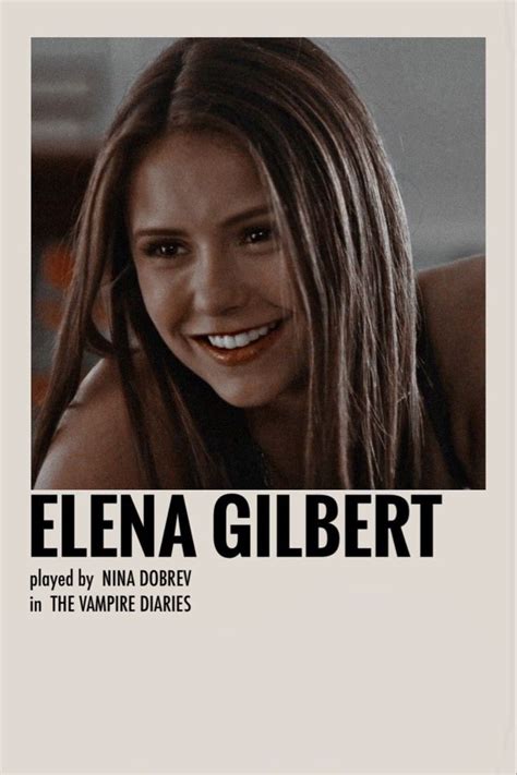 Elena Gilbert Polaroid Poster In Vampire Diaries Poster Vampire Diaries The Vampire