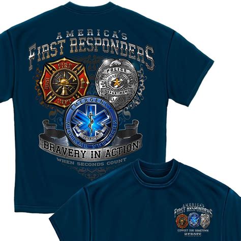 First Responder T Shirt Military Republic