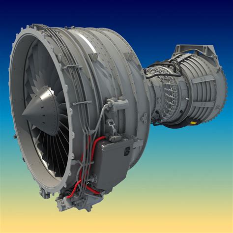 Cfm56 Turbofan Aircraft Engine 3d Model