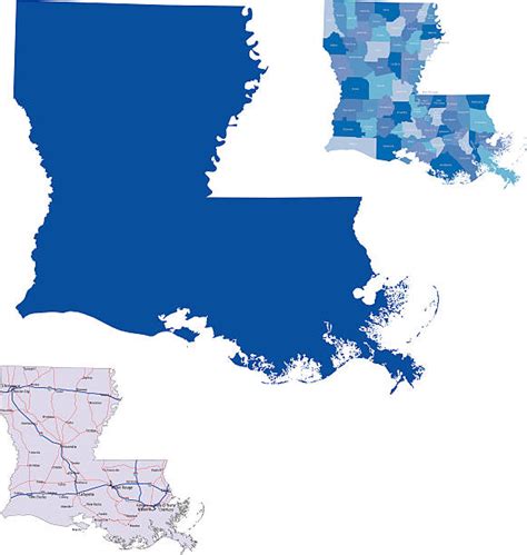 Louisiana Road Map Illustrations Royalty Free Vector Graphics And Clip
