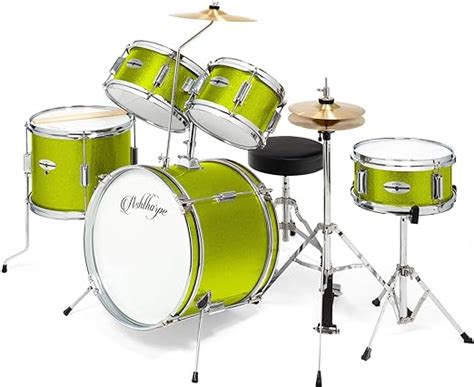 Ashthorpe 5 Piece Complete Junior Drum Set With Genuine