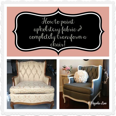 Tutorial How To Paint Upholstery Fabric And Completely Transform A Chair