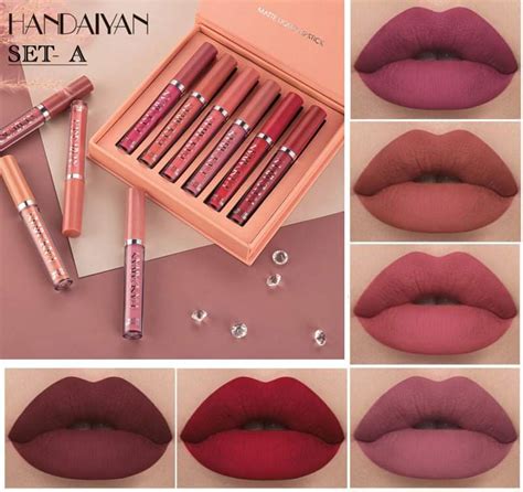 Handaiyan Pcs Matte Liquid Lipstick Set A